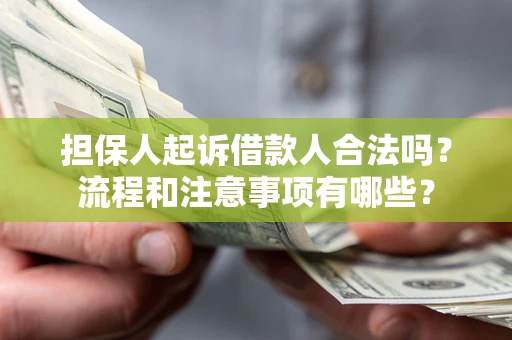北京担保人起诉借款人合法吗？流程和注意事项有哪些？