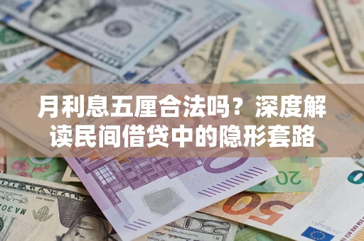 北京月利息五厘合法吗？深度解读民间借贷中的隐形套路