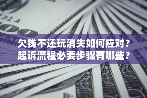 北京欠钱不还玩消失如何应对？起诉流程必要步骤有哪些？